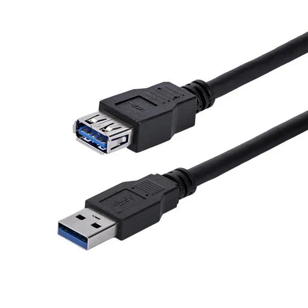 STARTECH 1m Black SuperSpeed USB 3.0 Extension Cable A to A - Male to Female USB 3 Extension Cable Cord 1 m (USB3SEXT1MBK)