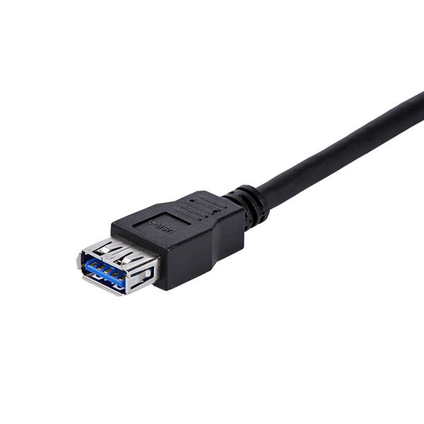 STARTECH 1m Black SuperSpeed USB 3.0 Extension Cable A to A - Male to Female USB 3 Extension Cable Cord 1 m (USB3SEXT1MBK)