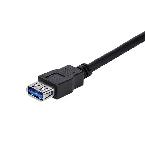 STARTECH 1m Black SuperSpeed USB 3.0 Extension Cable A to A - Male to Female USB 3 Extension Cable Cord 1 m (USB3SEXT1MBK)