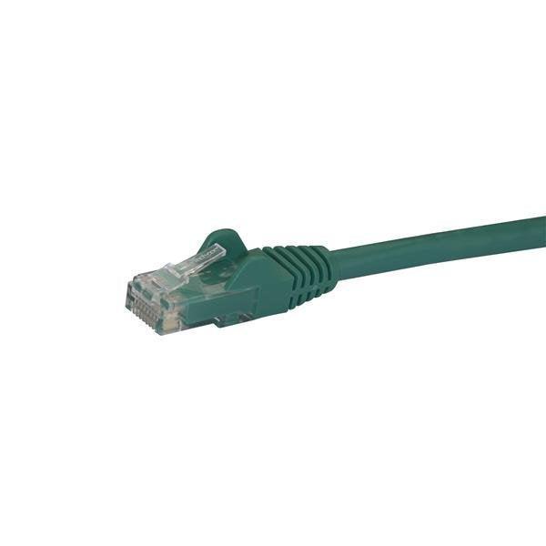 STARTECH 1m CAT6 Ethernet Cable - Green CAT 6 Gigabit Ethernet Wire -650MHz 100W PoE RJ45 UTP Network|Patch Cord Snagless w|Strain Relief Fluke Tested|Wiring is UL Certified|TIA (N6PATC1MGN) (N6PATC1MGN)