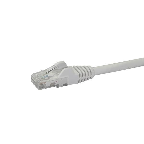 STARTECH 1m CAT6 Ethernet Cable - White CAT 6 Gigabit Ethernet Wire -650MHz 100W PoE RJ45 UTP Network|Patch Cord Snagless w|Strain Relief Fluke Tested|Wiring is UL Certified|TIA (N6PATC1MWH) (N6PATC1MWH)