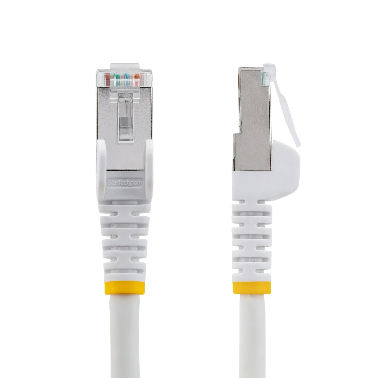 STARTECH 1m CAT6a Ethernet Cable - Low Smoke Zero Halogen (LSZH) - 10 Gigabit 500MHz 100W PoE RJ45 S|FTP White Network Patch Cord Snagless w|Strain Relief (NLWH-1M-CAT6A-PATCH) (NLWH-1M-CAT6A-PATCH)