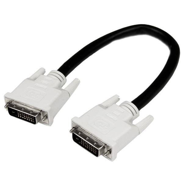 STARTECH 1m DVI-D Dual Link Cable - Male to Male DVI-D Digital Video Monitor Cable - 25 pin DVI-D Cable M|M Black 1 Meter - 2560x1600 (DVIDDMM1M)