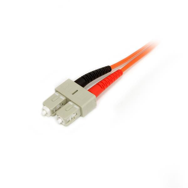 STARTECH 1m Fiber Optic Cable - Multimode Duplex 50|125 - LSZH - LC|SC - OM2 - LC to SC Fiber Patch Cable (50FIBLCSC1)