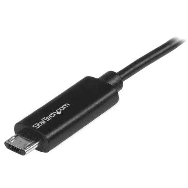 STARTECH 1m | 3ft USB to Micro USB Cable with LED Charging Light - M|M USB to Micro USB Charging Cable - USB Charger Cable (USBAUBL1M) (USBAUBL1M)