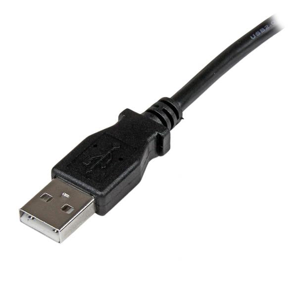 STARTECH 1m USB 2.0 A to Left Angle B Cable Cord - 1 m USB Printer Cable - Left Angle USB B Cable - 1x USB A (M) | 1x USB B (M) (USBAB1ML)