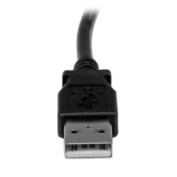 STARTECH 1m USB 2.0 A to Right Angle B Cable Cord - 1 m USB Printer Cable - Right Angle USB B Cable - 1x USB A (M) | 1x USB B (M) (USBAB1MR)