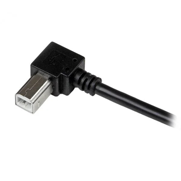 STARTECH 1m USB 2.0 A to Right Angle B Cable Cord - 1 m USB Printer Cable - Right Angle USB B Cable - 1x USB A (M) | 1x USB B (M) (USBAB1MR)