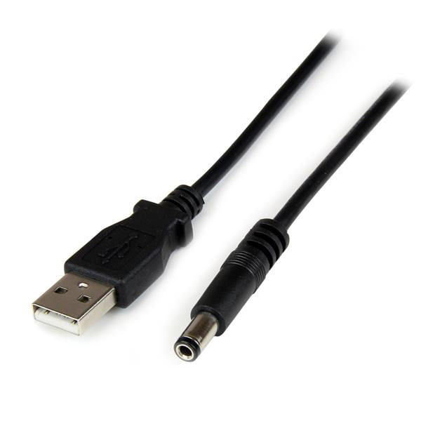 STARTECH 1m USB to Type N Barrel 5V DC Power Cable - USB A to 5.5mm DC - 1 Meter USB to 5.5mm DC Plug (USB2TYPEN1M)