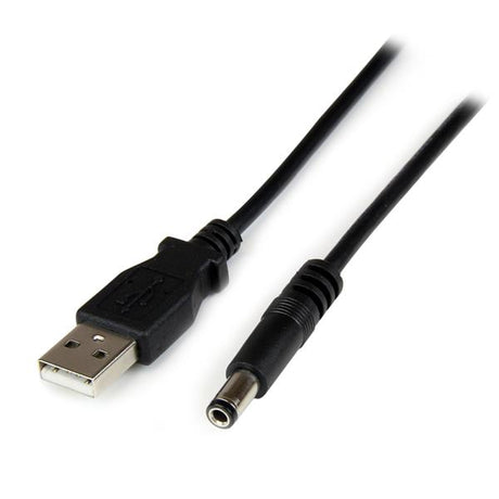 STARTECH 1m USB to Type N Barrel 5V DC Power Cable - USB A to 5.5mm DC - 1 Meter USB to 5.5mm DC Plug (USB2TYPEN1M)