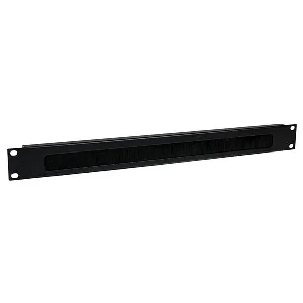 STARTECH 1U Brush Strip Horizontal Server Rack Cable Management Panel - Brush Plate Network Cable Manager - 1U Cable Organizer (CMBRUSH1U)