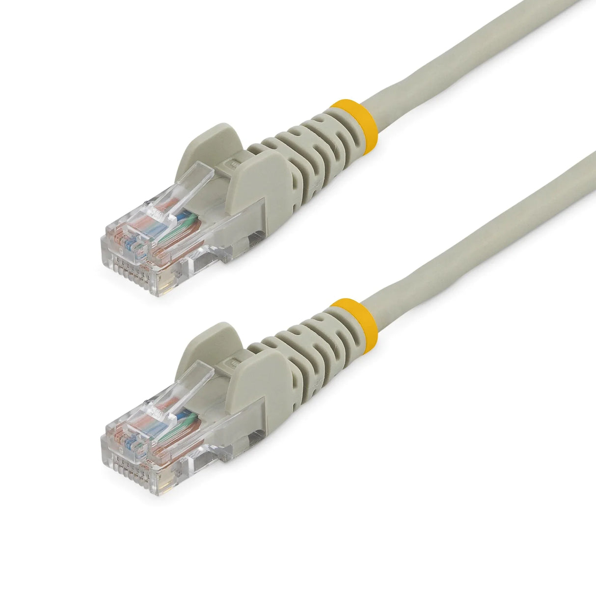 STARTECH 2 m Gray Cat5e Snagless RJ45 UTP Patch Cable - 2m Patch Cord - Ethernet Patch Cable - RJ45 Male to Male Cat 5e Cable (45PAT2MGR) (45PAT2MGR)
