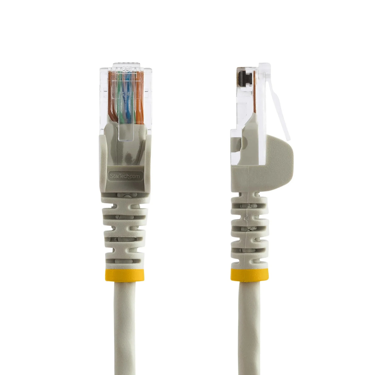 STARTECH 2 m Gray Cat5e Snagless RJ45 UTP Patch Cable - 2m Patch Cord - Ethernet Patch Cable - RJ45 Male to Male Cat 5e Cable (45PAT2MGR) (45PAT2MGR)