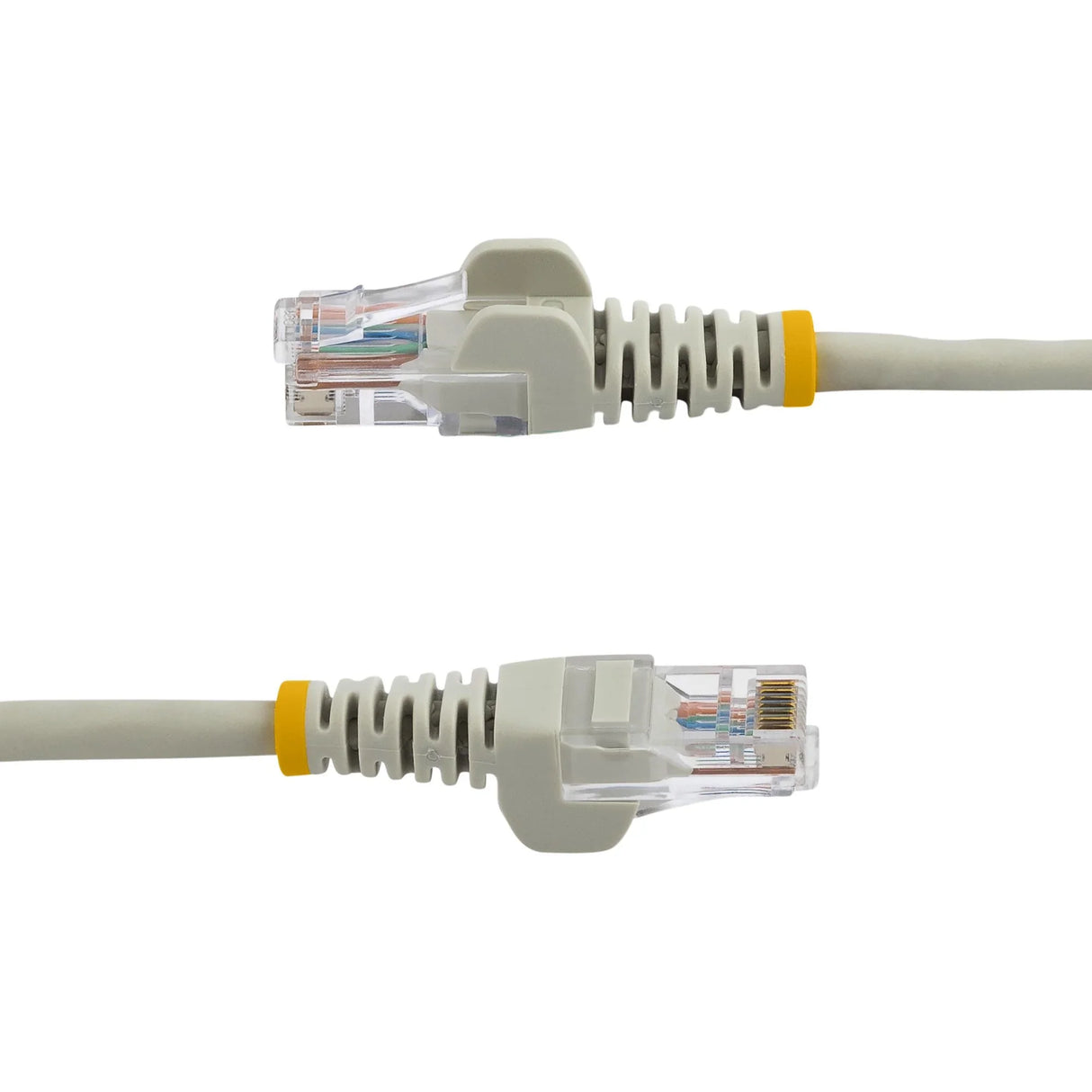 STARTECH 2 m Gray Cat5e Snagless RJ45 UTP Patch Cable - 2m Patch Cord - Ethernet Patch Cable - RJ45 Male to Male Cat 5e Cable (45PAT2MGR) (45PAT2MGR)