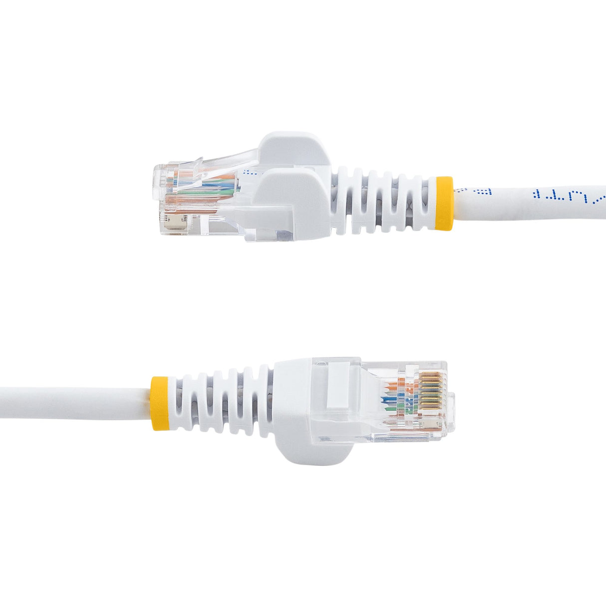 STARTECH 2 m White Cat5e Snagless RJ45 UTP Patch Cable - 2m Patch Cord - Ethernet Patch Cable - RJ45 Male to Male Cat 5e Cable (45PAT2MWH) (45PAT2MWH)