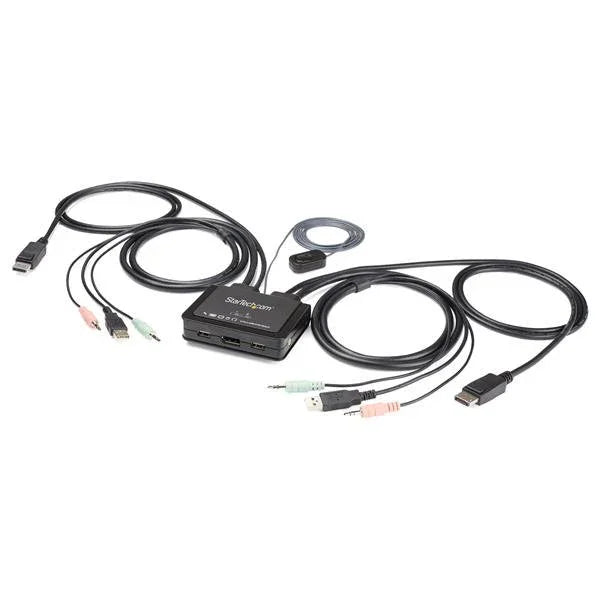 STARTECH 2 Port DisplayPort KVM Switch - 4K 60Hz
