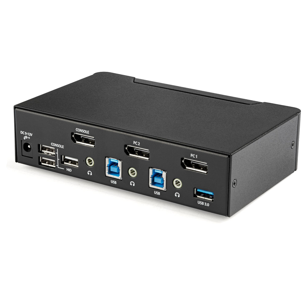 STARTECH 2 Port DisplayPort KVM Switch - 4K 60Hz - Single Display - Dual Port UHD DP 1.2 USB KVM Switch with Integrated USB 3.0 Hub & Audio - Dell HP Apple Lenovo - TAA Compliant (SV231DPU34K) (SV231DPU34K)
