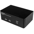 STARTECH 2-Port DisplayPort KVM Switch - Dual-Monitor - 4K 60 - with Audio & USB Peripheral Support - DP 1.2 - USB Hub (SV231DPDDUA2) (SV231DPDDUA2)