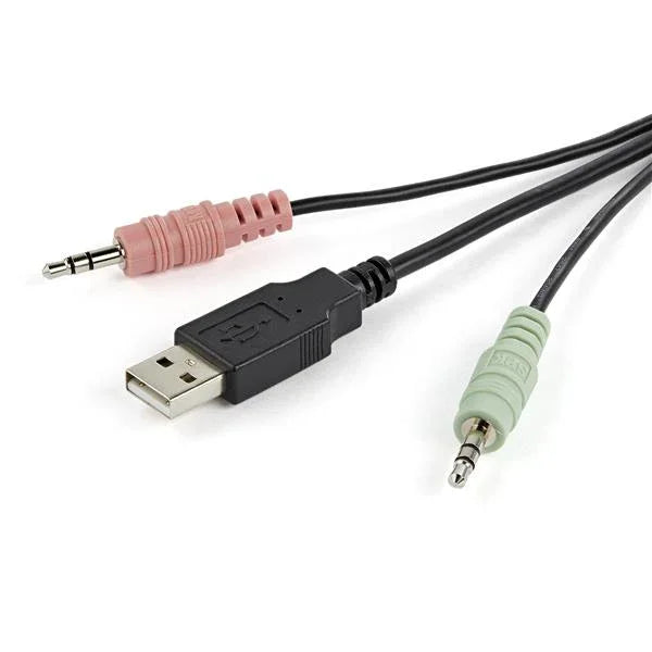 STARTECH 2 Port DisplayPort KVM Switch with Audio | Remote Control Switch - USB Powered KVM - Dual Port DP USB KVM Switch (SV211DPUA) (SV211DPUA)