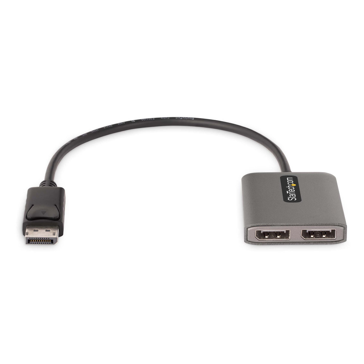STARTECH 2-Port DisplayPort MST Hub | Dual 4K 60Hz | DP to 2x DisplayPort Monitor Adapter | DP 1.4 Multi-Monitor Video Adapter | 1ft (30cm) Built-in Cable | USB Powered | Windows Only (MST14DP122DP) (MST14DP122DP)