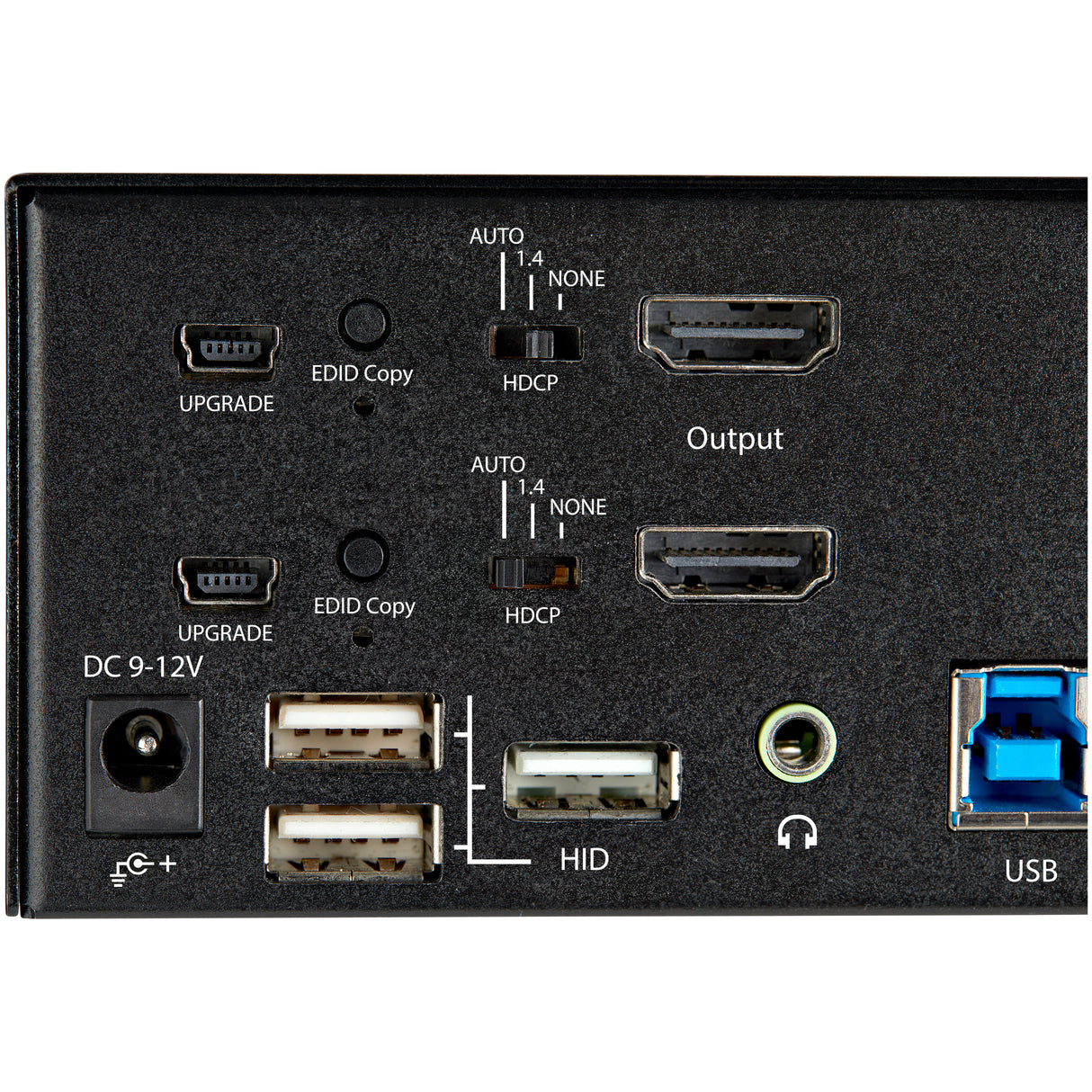 STARTECH 2 Port Dual Monitor HDMI KVM Switch - 4K 60Hz Ultra HD HDR - Desktop 4K HDMI 2.0 KVM Switch with 2 Port USB 3.0 Hub (5Gbps) & 4x USB 2.0 HID | Audio - Hotkey Switching - TAA (SV231DHU34K6) (SV231DHU34K6)