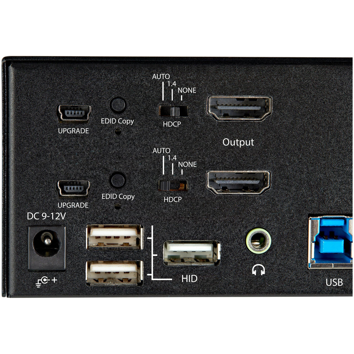 STARTECH 2 Port Dual Monitor HDMI KVM Switch - 4K 60Hz Ultra HD HDR - Desktop 4K HDMI 2.0 KVM Switch with 2 Port USB 3.0 Hub (5Gbps) & 4x USB 2.0 HID | Audio - Hotkey Switching - TAA (SV231DHU34K6) (SV231DHU34K6)