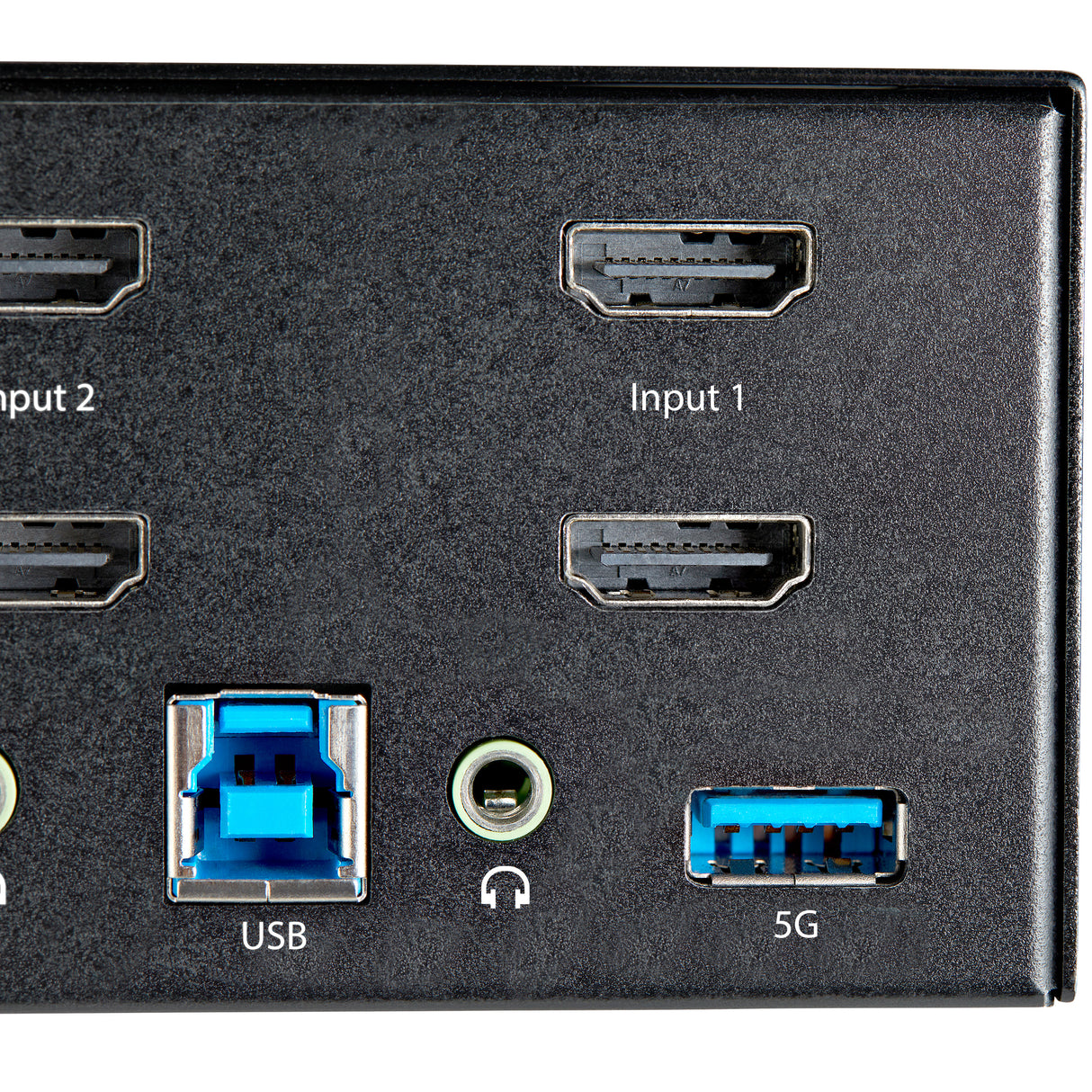 STARTECH 2 Port Dual Monitor HDMI KVM Switch - 4K 60Hz Ultra HD HDR - Desktop 4K HDMI 2.0 KVM Switch with 2 Port USB 3.0 Hub (5Gbps) & 4x USB 2.0 HID | Audio - Hotkey Switching - TAA (SV231DHU34K6) (SV231DHU34K6)