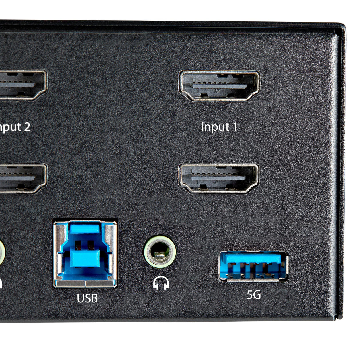 STARTECH 2 Port Dual Monitor HDMI KVM Switch - 4K 60Hz Ultra HD HDR - Desktop 4K HDMI 2.0 KVM Switch with 2 Port USB 3.0 Hub (5Gbps) & 4x USB 2.0 HID | Audio - Hotkey Switching - TAA (SV231DHU34K6) (SV231DHU34K6)