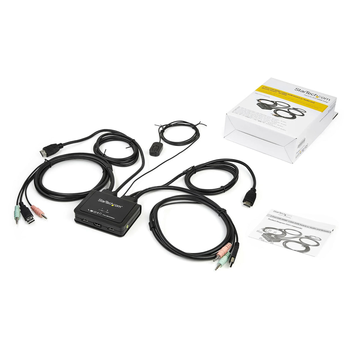 STARTECH 2 Port HDMI KVM Switch - 4K 60Hz -