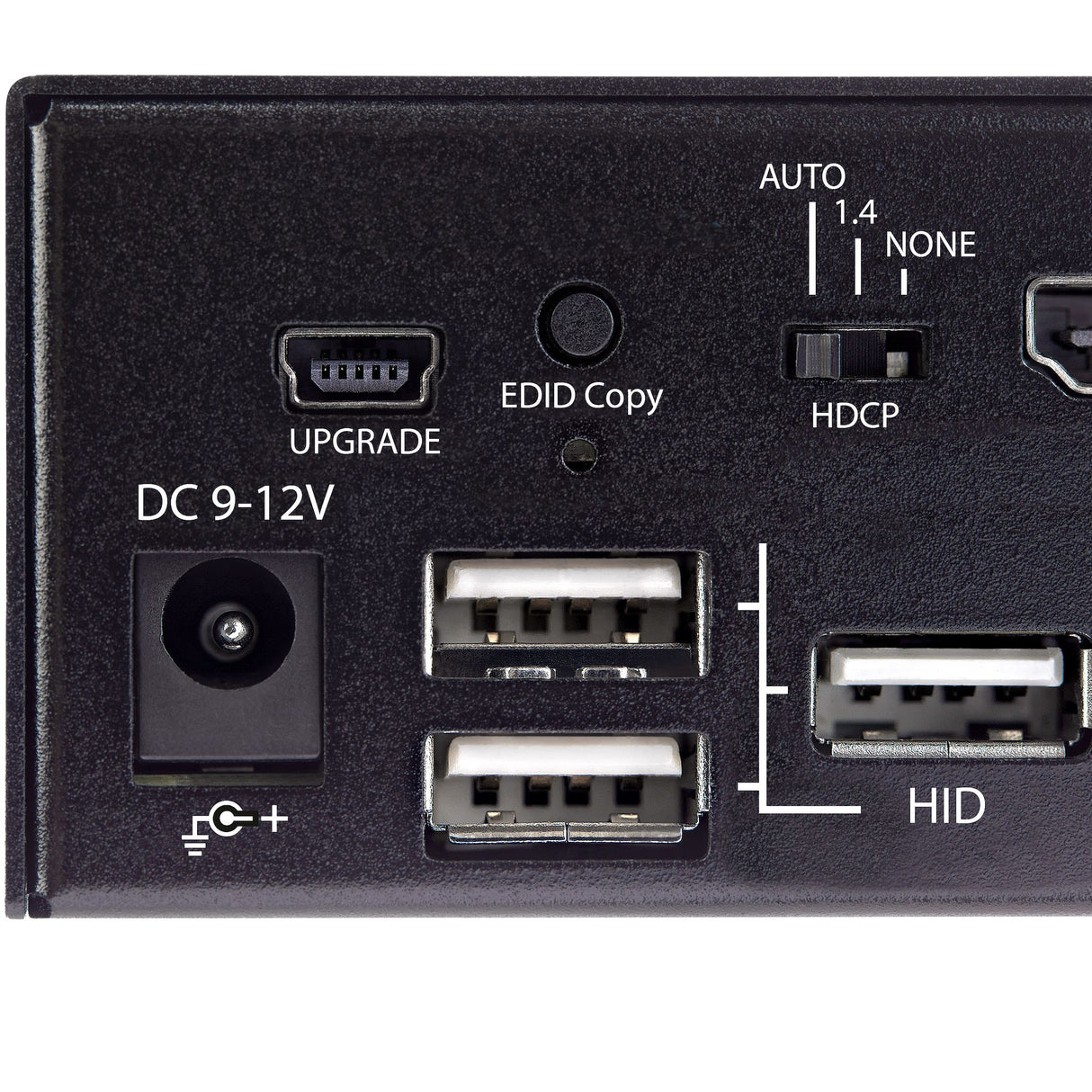 STARTECH 2 Port HDMI KVM Switch - Single Monitor 4K 60Hz Ultra HD HDR - Desktop HDMI 2.0 KVM Switch with 2 Port USB 3.0 Hub (5Gbps) and 4x USB 2.0 HID | Audio - Hotkey Switching - TAA (SV231HU34K6) (SV231HU34K6)