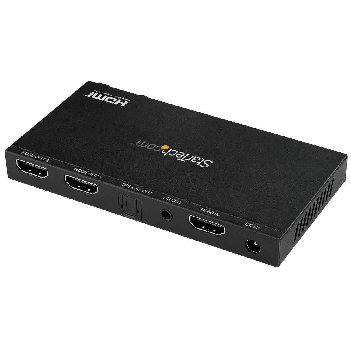 STARTECH 2-Port HDMI Splitter (1x2) - 4K 60Hz UHD HDMI 2.0 Audio Video Splitter w| Scaler & Audio Extractor (3.5mm|SPDIF) - Dual HDMI Splitter (1-In 2-Out) - EDID Copy - TV|Projector (ST122HD20S) (ST122HD20S)