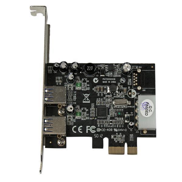 STARTECH 2 Port PCI Express (PCIe) SuperSpeed USB 3.0 Card Adapter with UASP - LP4 Power - Dual Port USB 3 PCIe Controller (PEXUSB3S25)