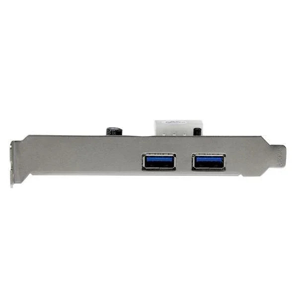 STARTECH 2 Port PCI Express (PCIe) SuperSpeed USB 3.0 Card Adapter with UASP - LP4 Power - Dual Port USB 3 PCIe Controller (PEXUSB3S25)