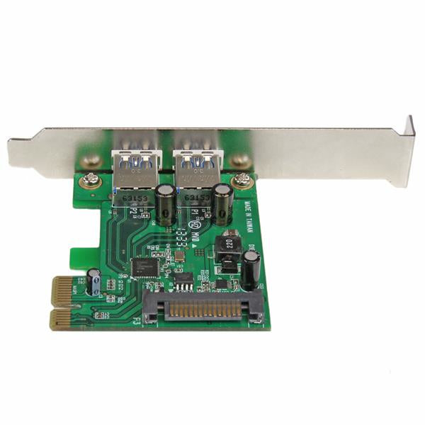 STARTECH 2 Port PCI Express (PCIe) SuperSpeed USB 3.0 Card Adapter with UASP - SATA Power - Dual Port USB 3 PCIe Controller (PEXUSB3S24)