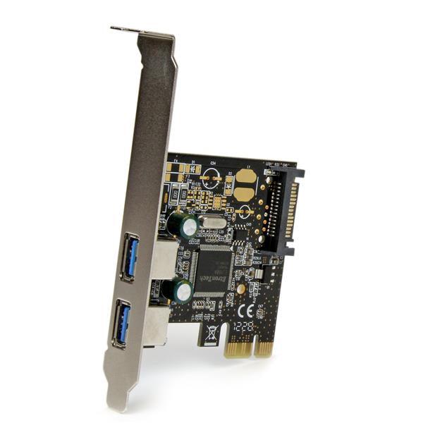 STARTECH 2 Port PCI Express PCIe SuperSpeed USB 3.0 Controller Card w| SATA Power - Dual Port PCI Express USB 3 Adapter (PEXUSB3S23)