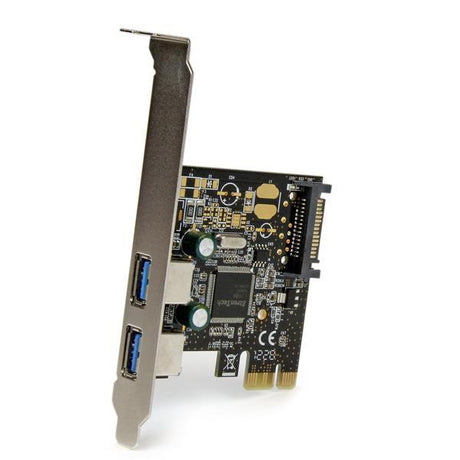 STARTECH 2 Port PCI Express PCIe SuperSpeed USB 3.0 Controller Card w| SATA Power - Dual Port PCI Express USB 3 Adapter (PEXUSB3S23)
