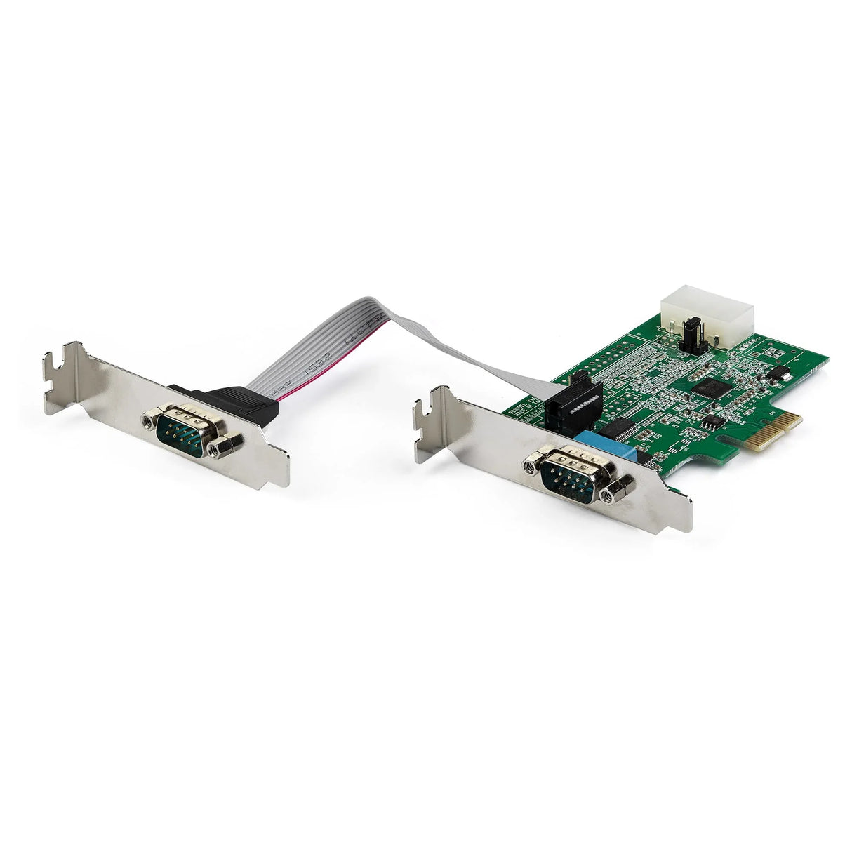 STARTECH 2-port PCI Express RS232 Serial Adapter Card - PCIe RS232 Serial Host Controller Card - PCIe to Serial DB9 - 16950 UART - Low Profile Expansion Card | Windows & Linux (PEX2S953LP) (PEX2S953LP)