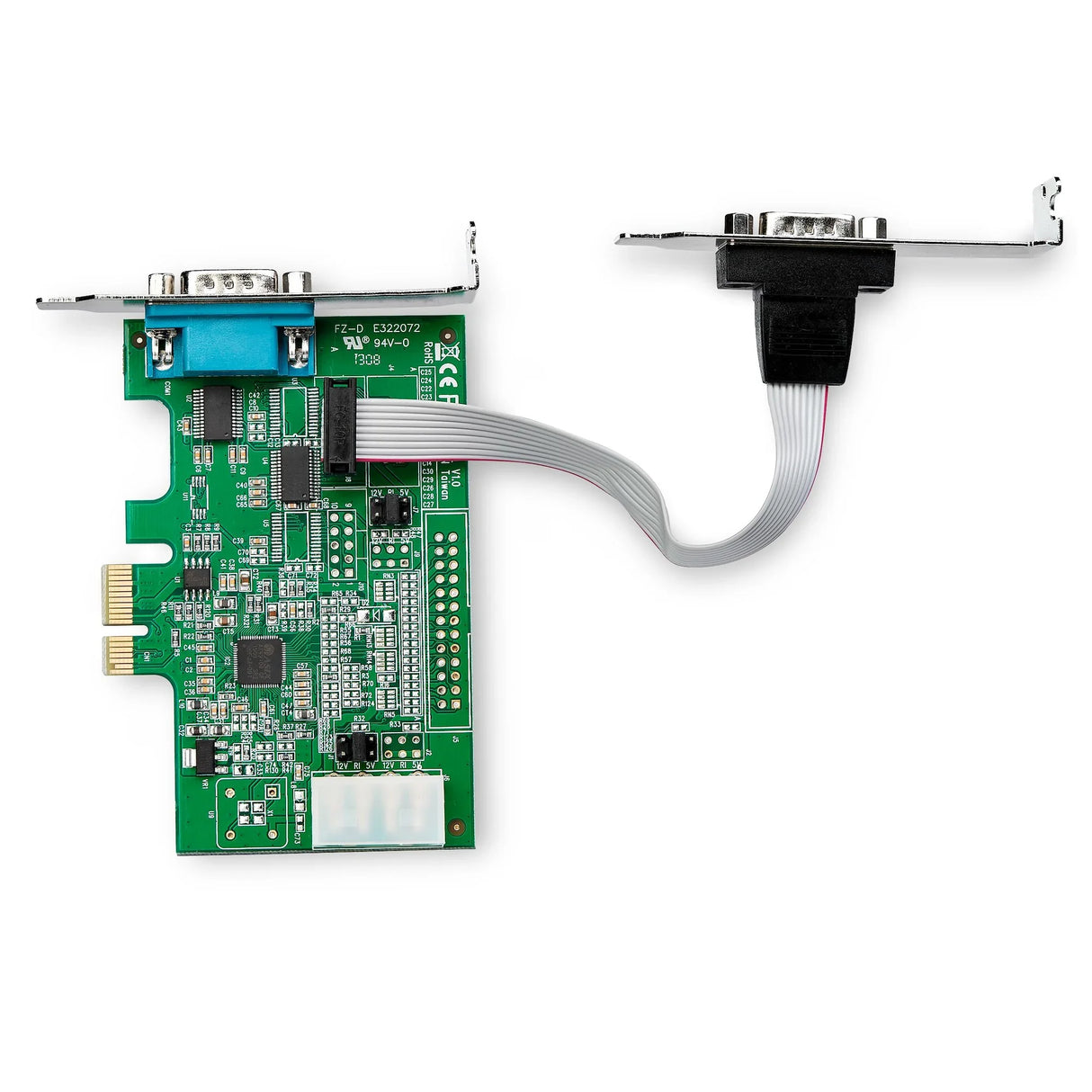 STARTECH 2-port PCI Express RS232 Serial Adapter Card - PCIe RS232 Serial Host Controller Card - PCIe to Serial DB9 - 16950 UART - Low Profile Expansion Card | Windows & Linux (PEX2S953LP) (PEX2S953LP)