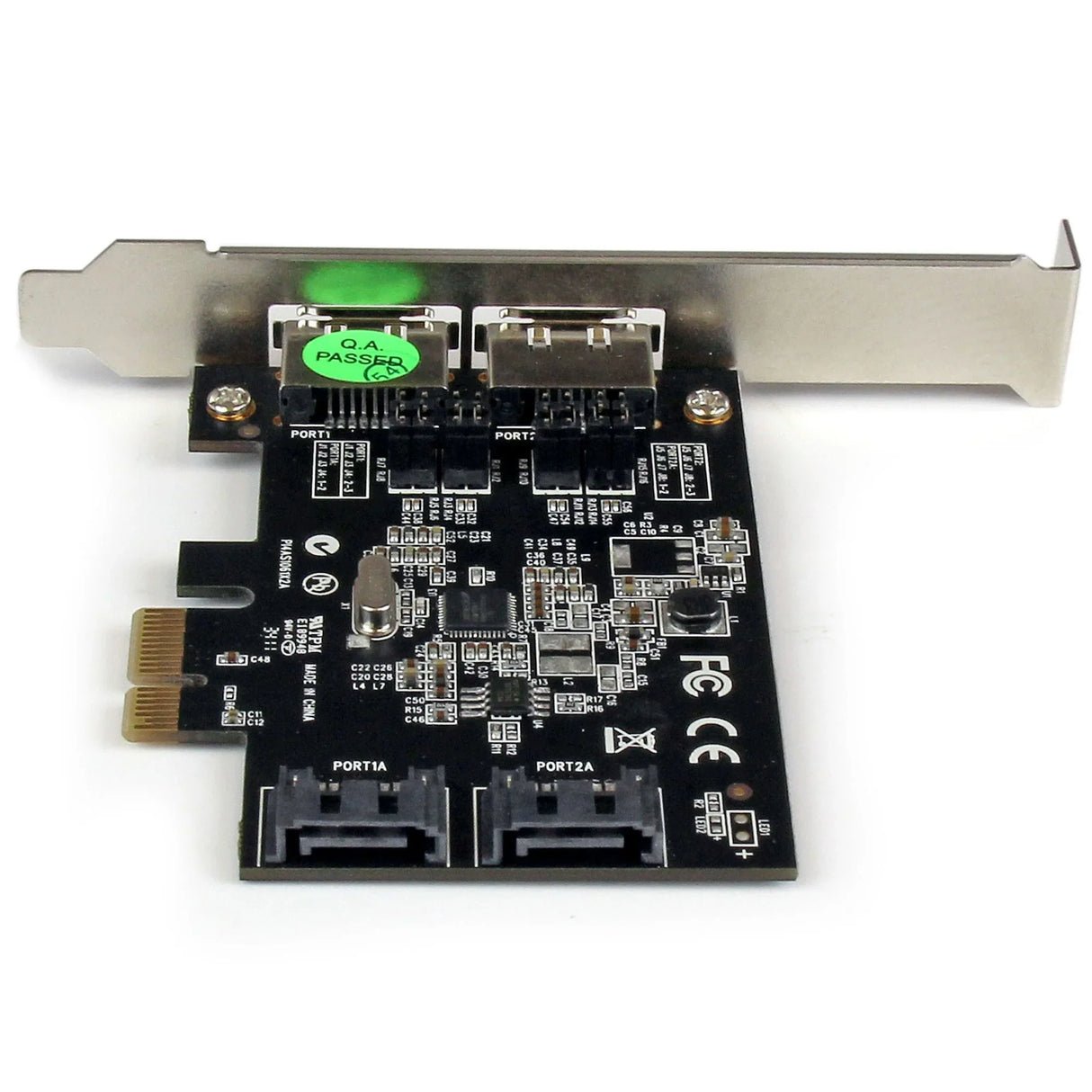 STARTECH 2 Port PCI Express SATA 6 Gbps eSATA Controller Card - Dual Port PCIe SATA III Card - 2 Int|2 Ext - SATA III 6Gbps (PEXESAT322I) (PEXESAT322I)