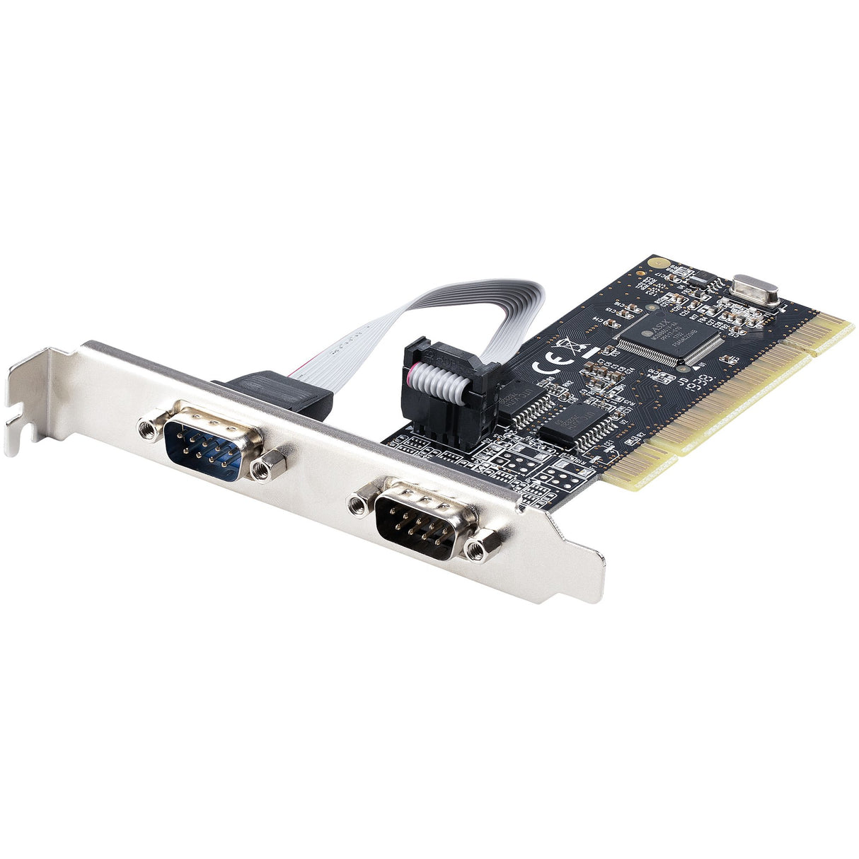 STARTECH 2-Port PCI RS232 Serial Adapter Card - PCI Serial Port Expansion Controller Card - PCI to Dual Serial DB9 Card - Standard (Installed) & Low Profile Brackets | Windows|Linux (PCI2S5502) (PCI2S5502)