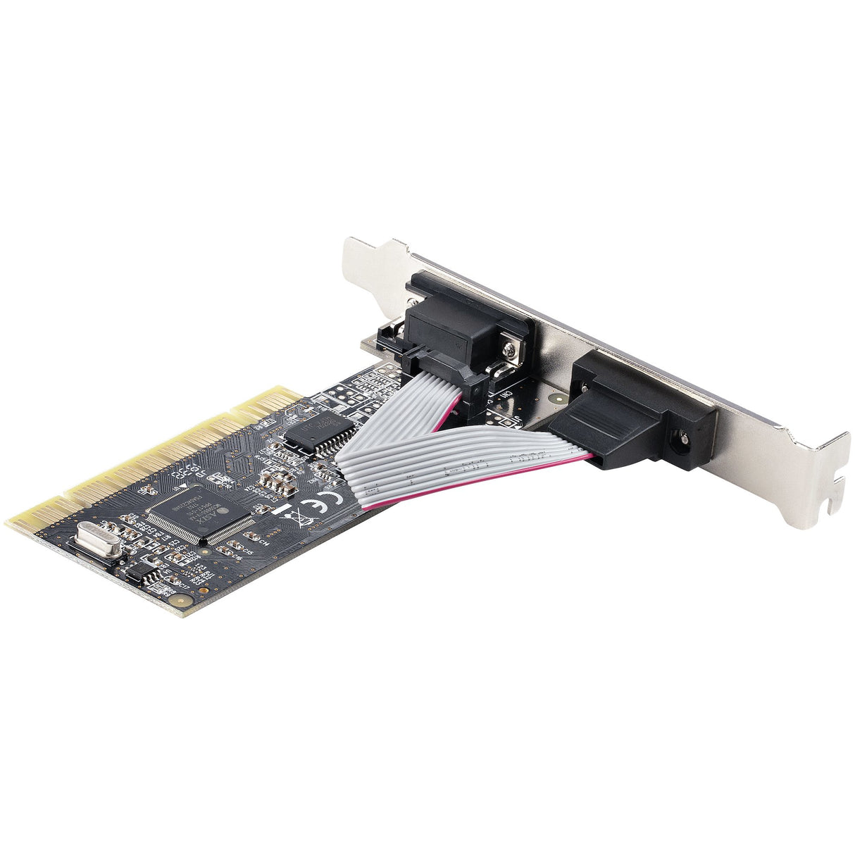 STARTECH 2-Port PCI RS232 Serial Adapter Card - PCI Serial Port Expansion Controller Card - PCI to Dual Serial DB9 Card - Standard (Installed) & Low Profile Brackets | Windows|Linux (PCI2S5502) (PCI2S5502)