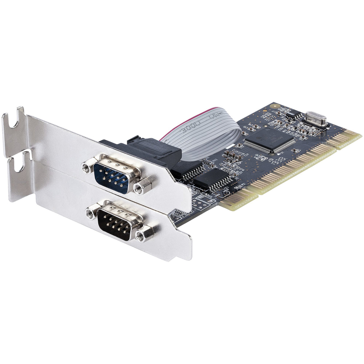 STARTECH 2-Port PCI RS232 Serial Adapter Card - PCI Serial Port Expansion Controller Card - PCI to Dual Serial DB9 Card - Standard (Installed) & Low Profile Brackets | Windows|Linux (PCI2S5502) (PCI2S5502)