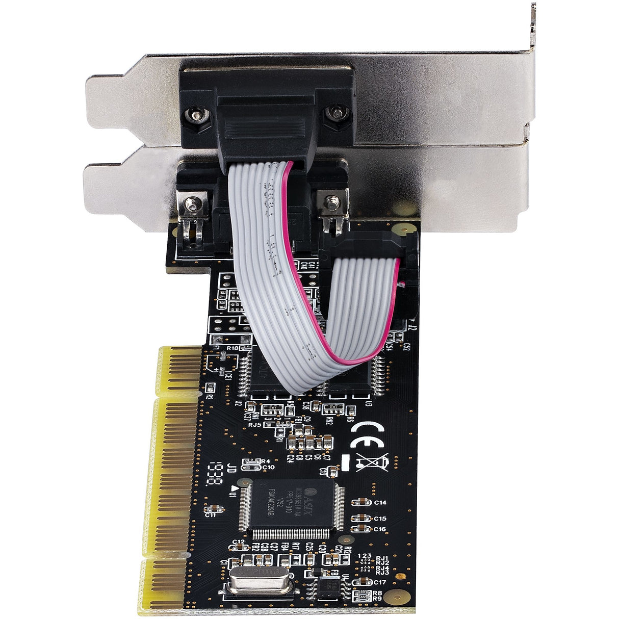 STARTECH 2-Port PCI RS232 Serial Adapter Card - PCI Serial Port Expansion Controller Card - PCI to Dual Serial DB9 Card - Standard (Installed) & Low Profile Brackets | Windows|Linux (PCI2S5502) (PCI2S5502)