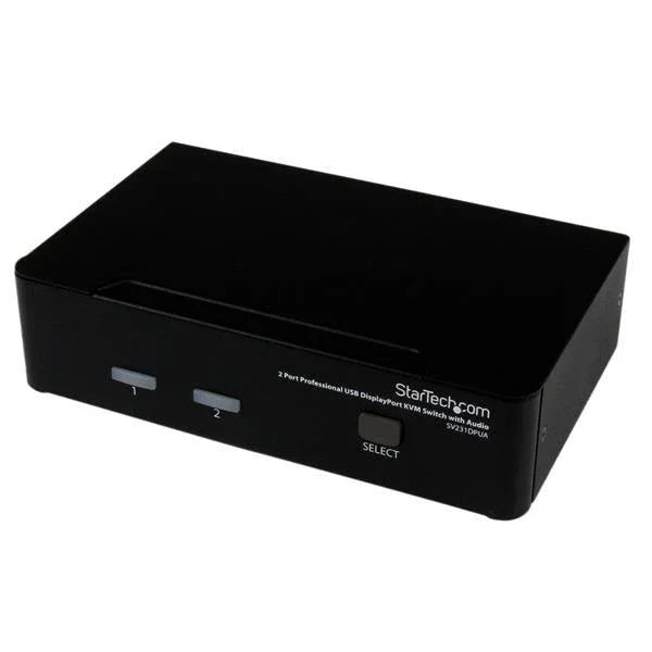 STARTECH 2 Port Professional USB DisplayPort KVM Switch with Audio (SV231DPUA) (SV231DPUA)