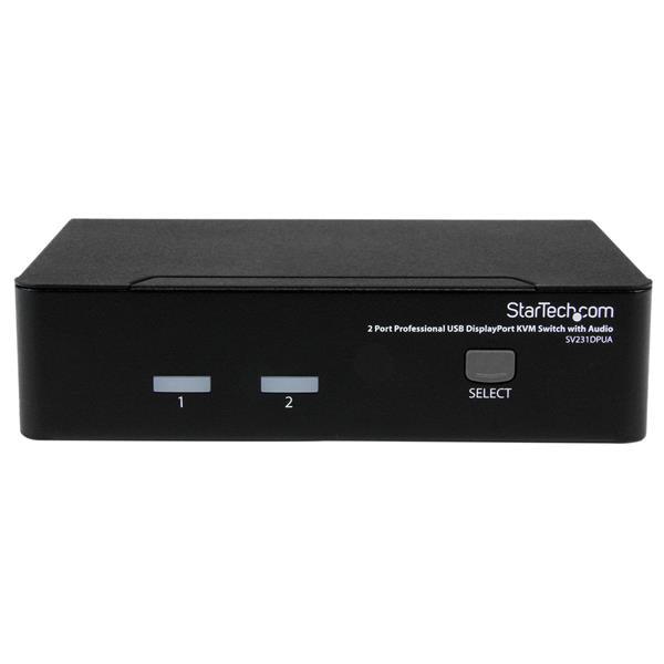 STARTECH 2 Port Professional USB DisplayPort KVM Switch with Audio (SV231DPUA) (SV231DPUA)