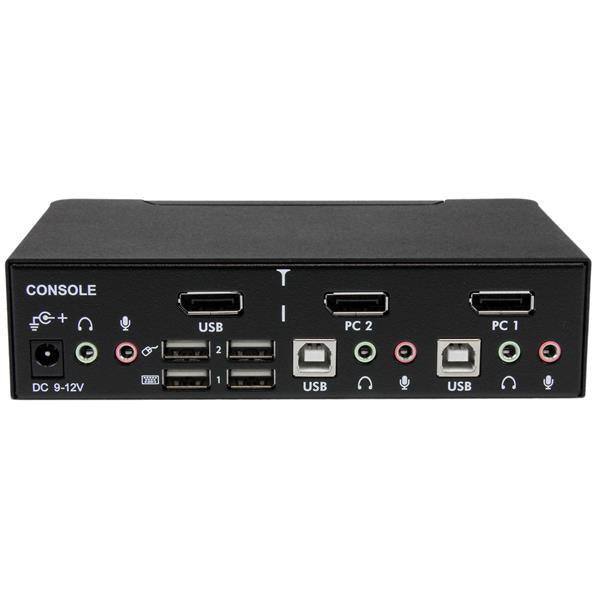 STARTECH 2 Port Professional USB DisplayPort KVM Switch with Audio (SV231DPUA) (SV231DPUA)