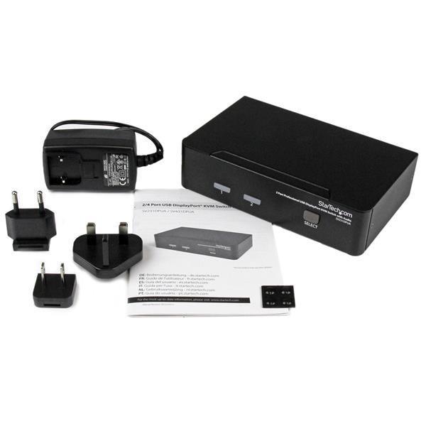 STARTECH 2 Port Professional USB DisplayPort KVM Switch with Audio (SV231DPUA) (SV231DPUA)