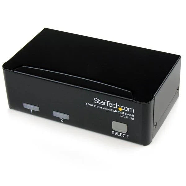 STARTECH 2 Port Professional USB KVM Switch Kit with Cables (SV231USB)