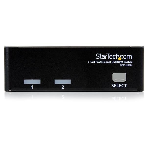 STARTECH 2 Port Professional USB KVM Switch Kit with Cables (SV231USB)