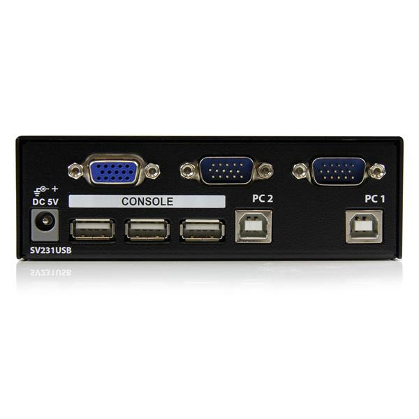 STARTECH 2 Port Professional USB KVM Switch Kit with Cables (SV231USB)